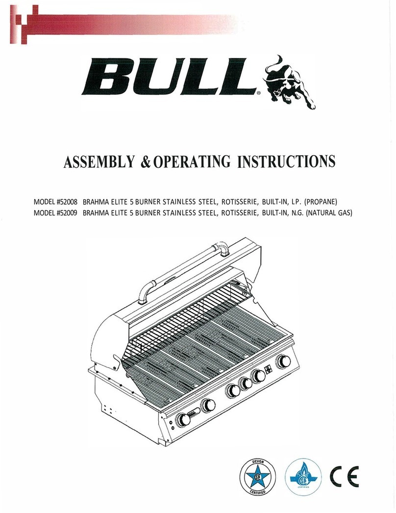 Bull Outdoor BRAHMA ELITE 52008 Assembly & operating instructions