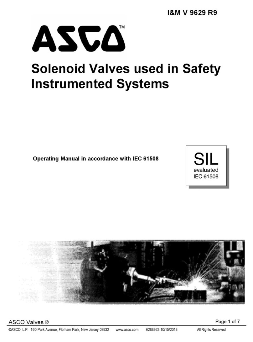 Asco 8316 Series User manual