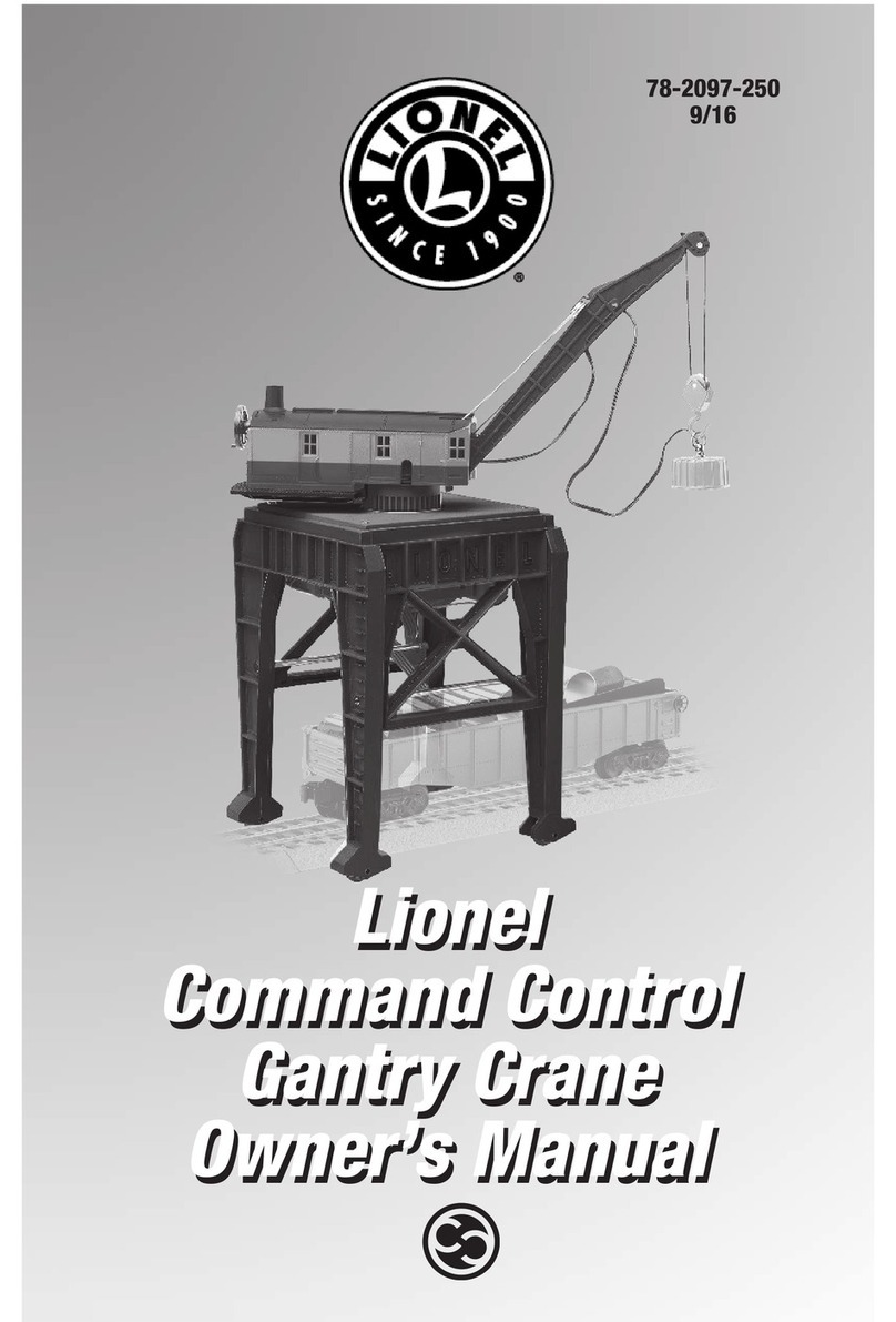 Lionel Command Control Gantry Crane owner's manual