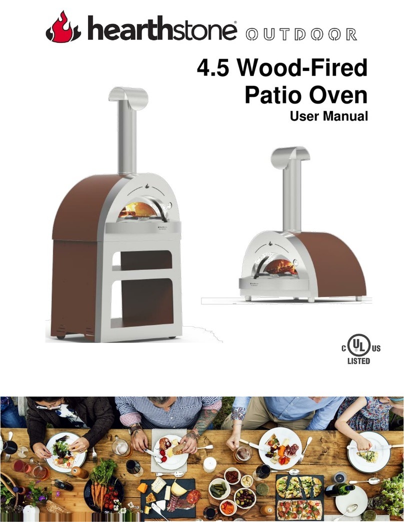 HearthStone Patio Oven 4.5 user manual