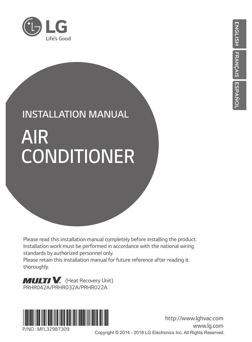 LG Multi V PRHR042A installation manual