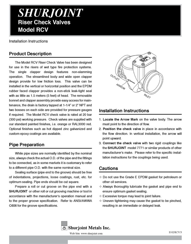 Shurjoint RCV Series installation instructions
