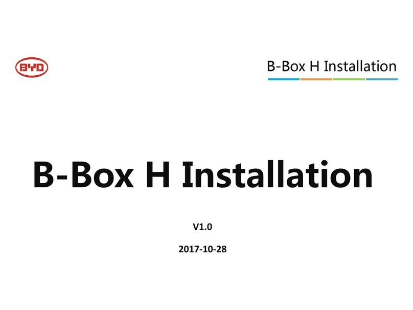 BYD B-Box H Installation