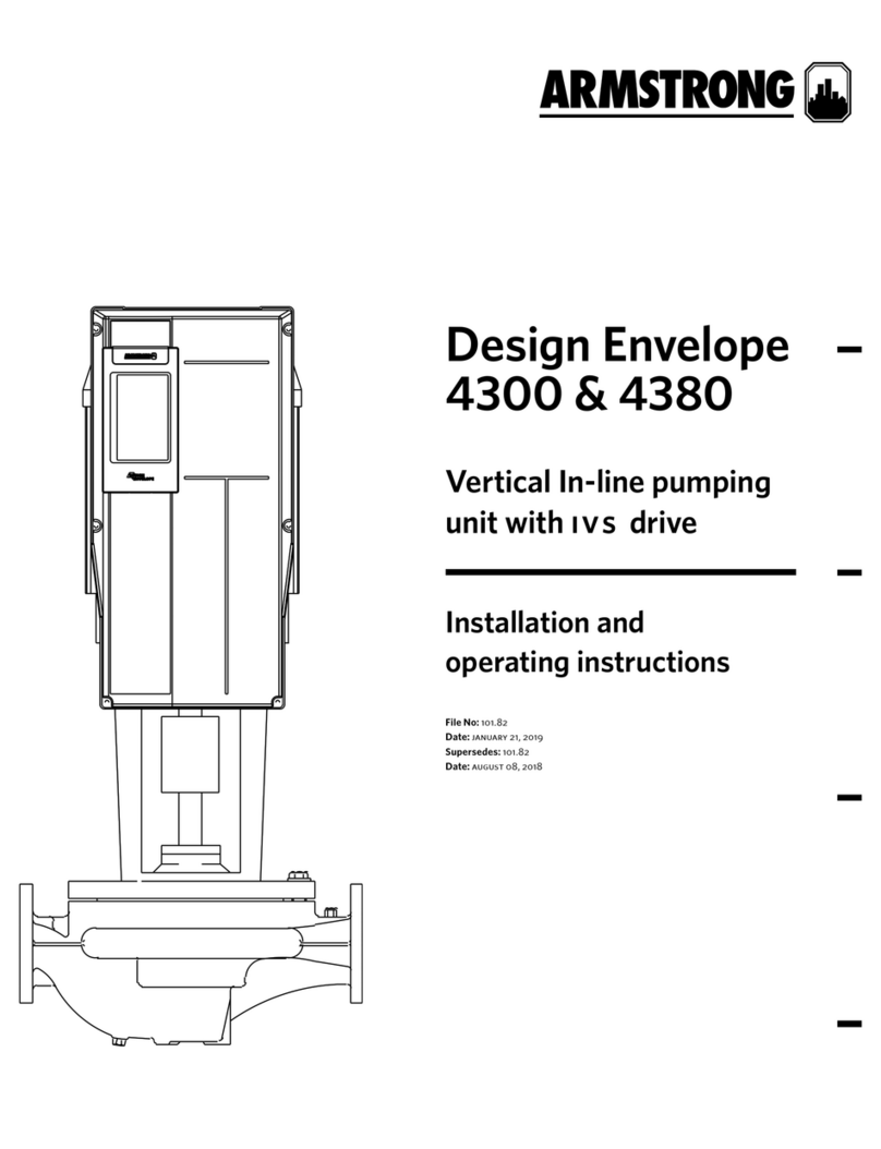Armstrong Design Envelope 4300 Installation and operating instructions