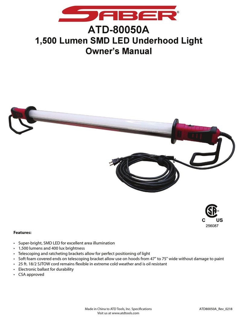 Saber Compact ATD-80050A owner's manual