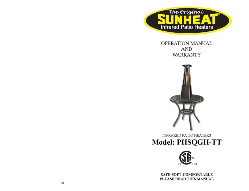 Sun Heat PHSQGH-TT Operation manual and warranty Sun Heat PHSQGH-TT Operation manual and warranty