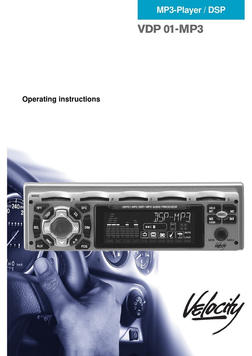 Velocity VDP 01-MP3 operating instructions