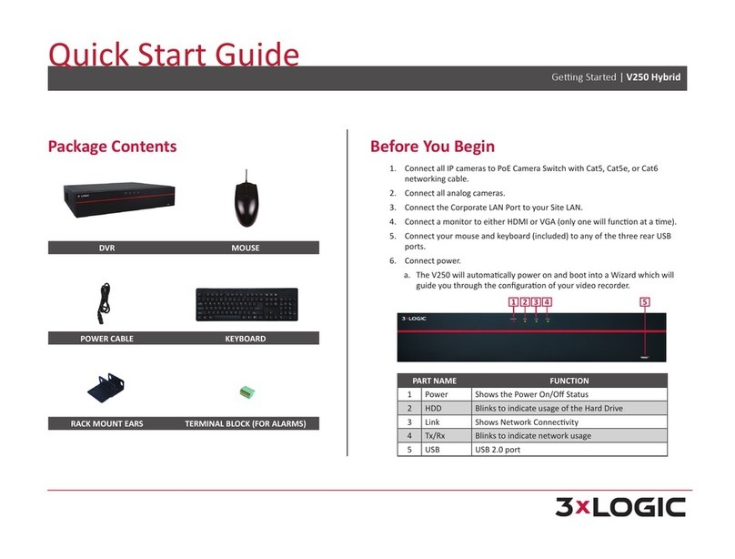 3xLogic V250 Hybrid quick start guide
