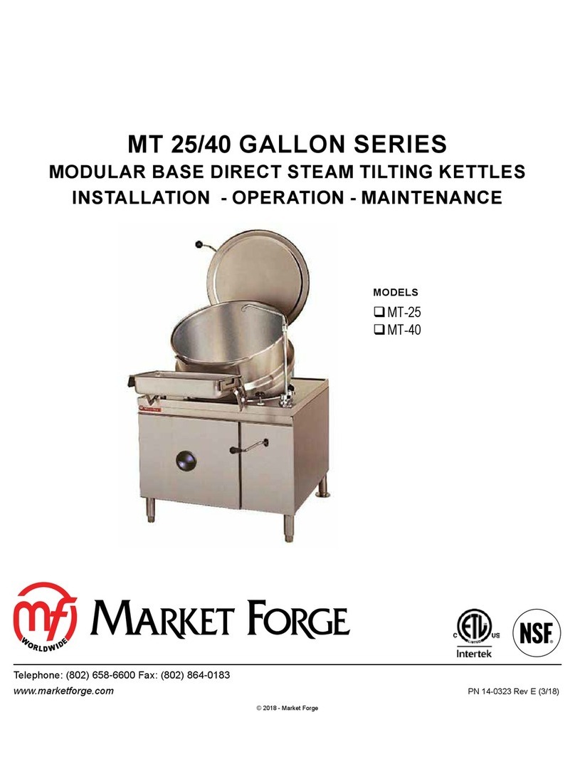 Market Forge Industries MT-25 Installation operation & maintenance