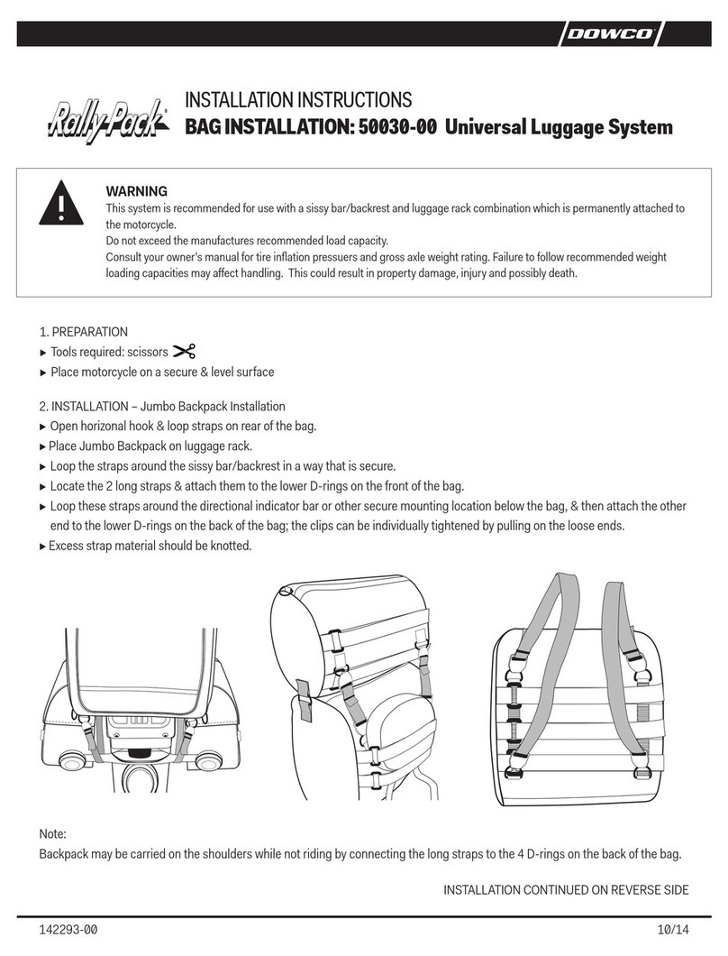 Dowco Rally Pack  50030-00 installation instructions