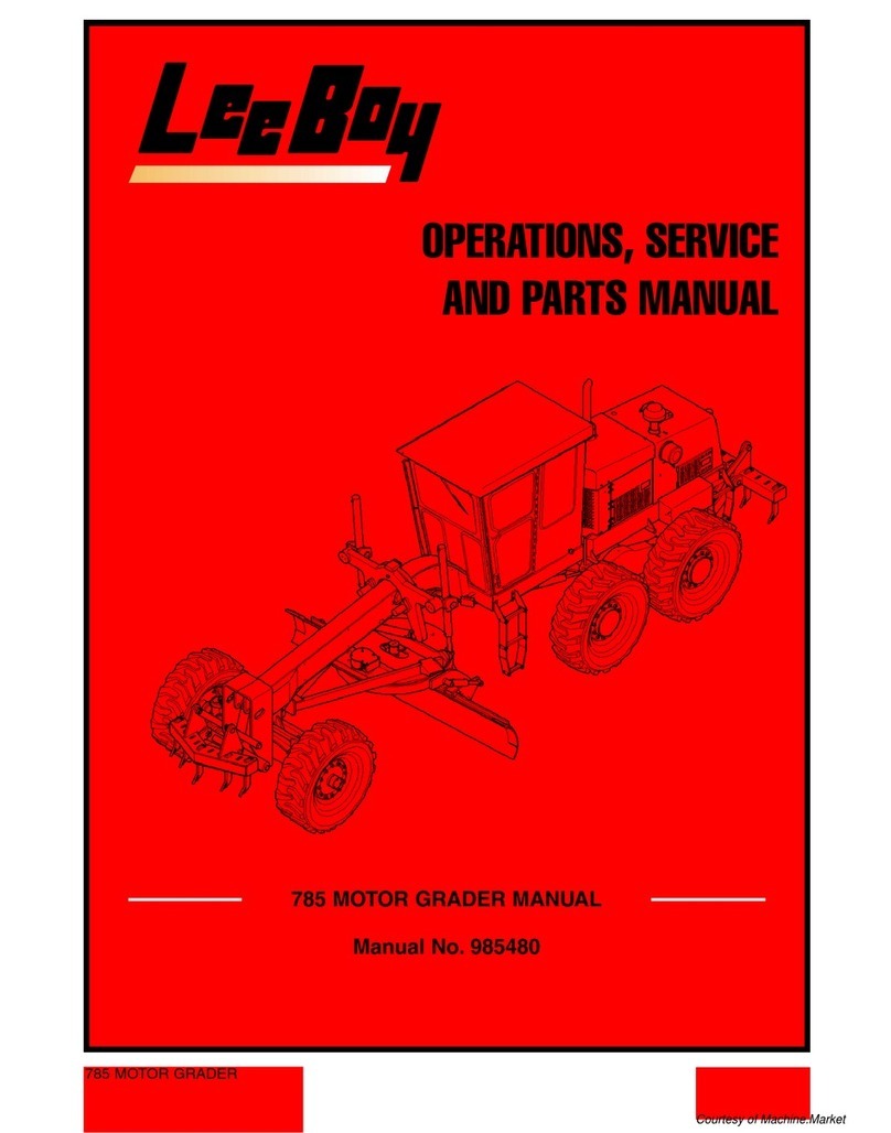 LeeBoy 785 Operation, service and parts manual