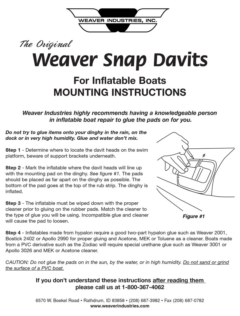 Weaver Weaver Snap Davits User manual