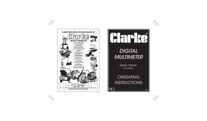 Clarke CDM-50 operating instructions