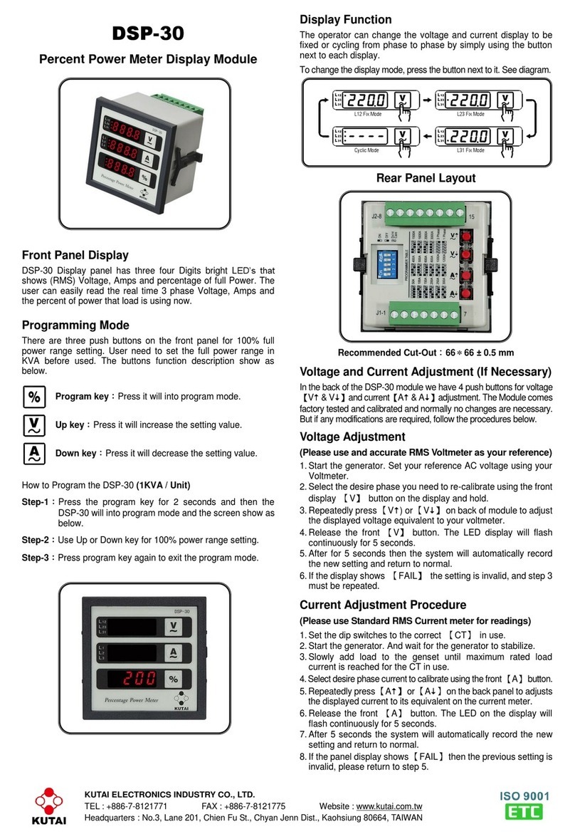 Kutai electronics DSP-30 manual