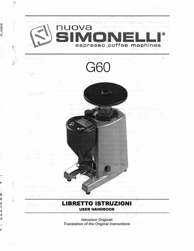 Nuova Simonelli G60 User handbook