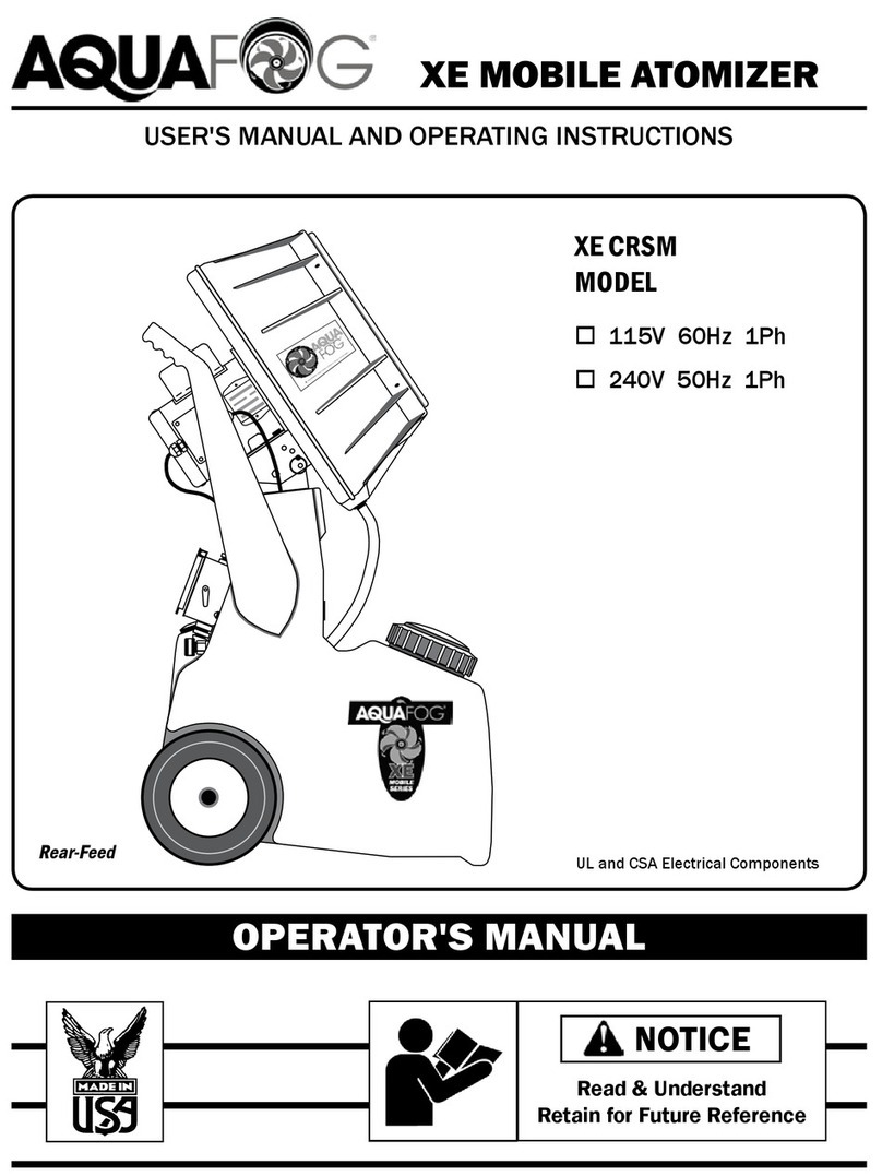 Aquafog XE CRSM user manual