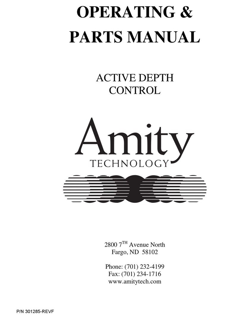 Amity Technology Active Depth Control Operating and parts manual