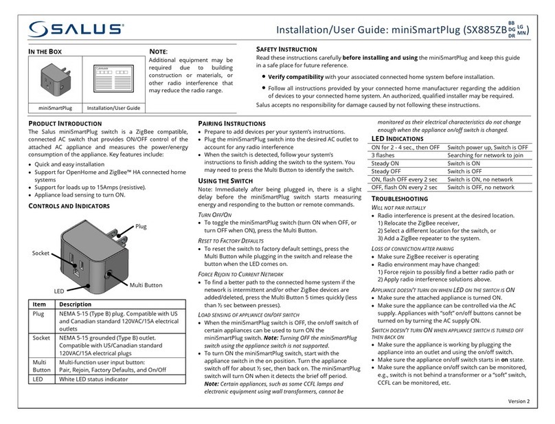 Salus miniSmartPlug user guide