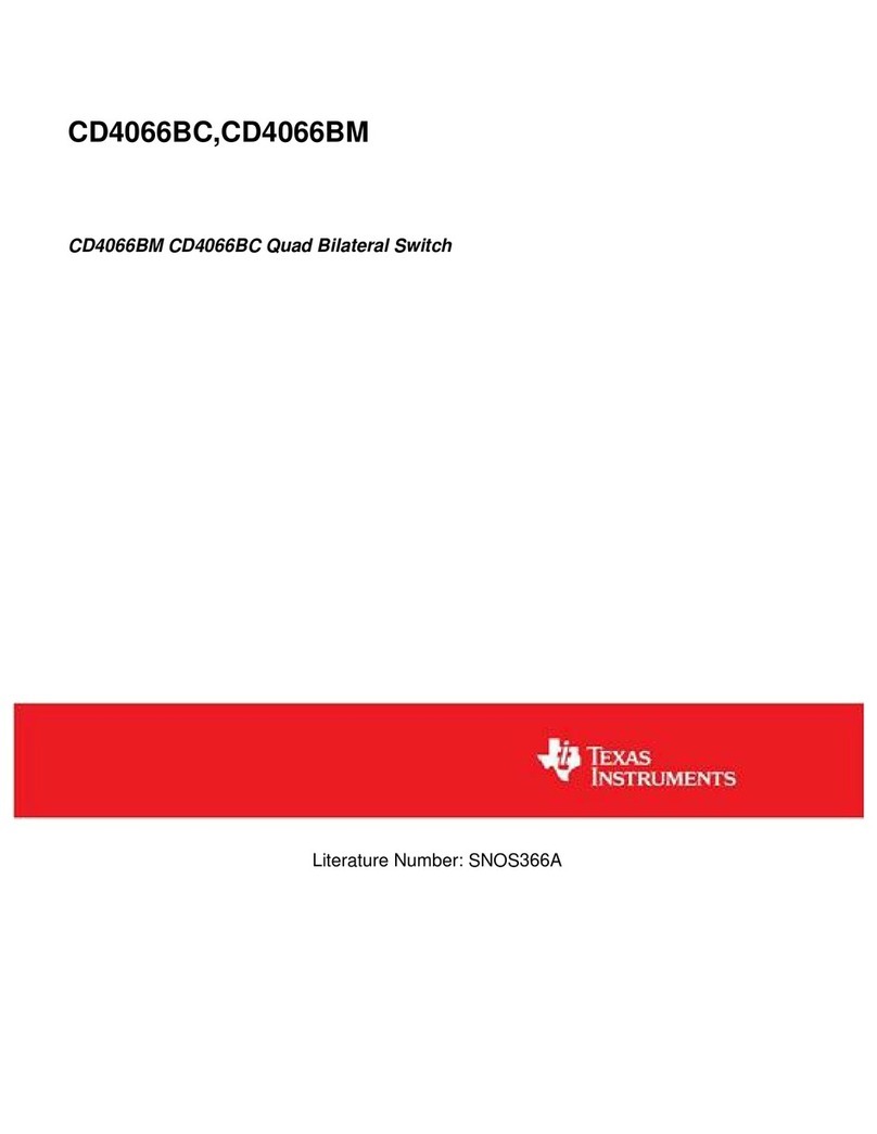 Texas Instruments CD4066BC User manual