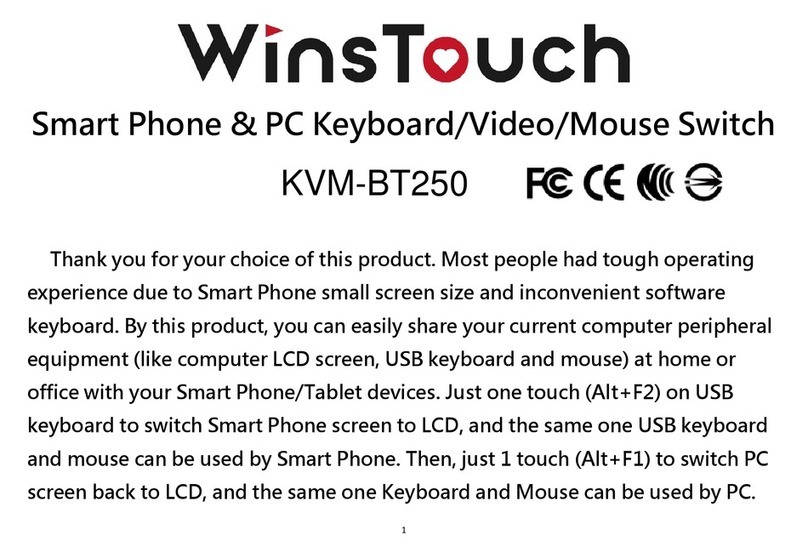 WinsTouch KVM-BT250 user manual
