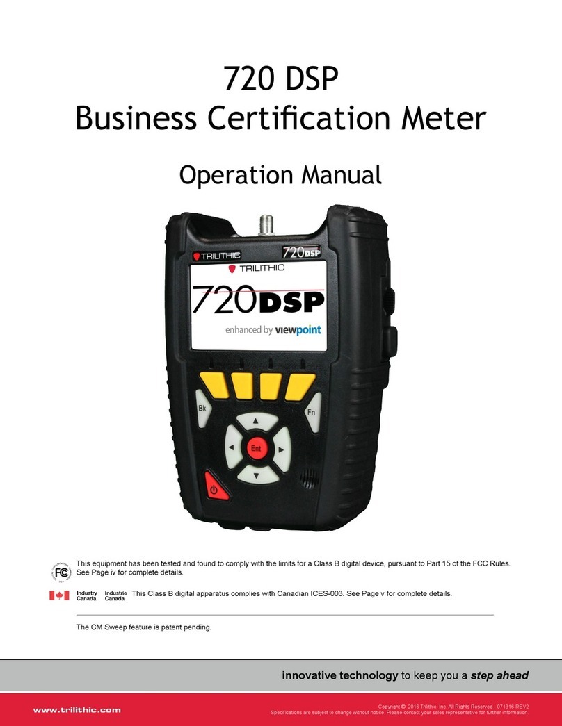 Trilithic 720 DSP Operation manual