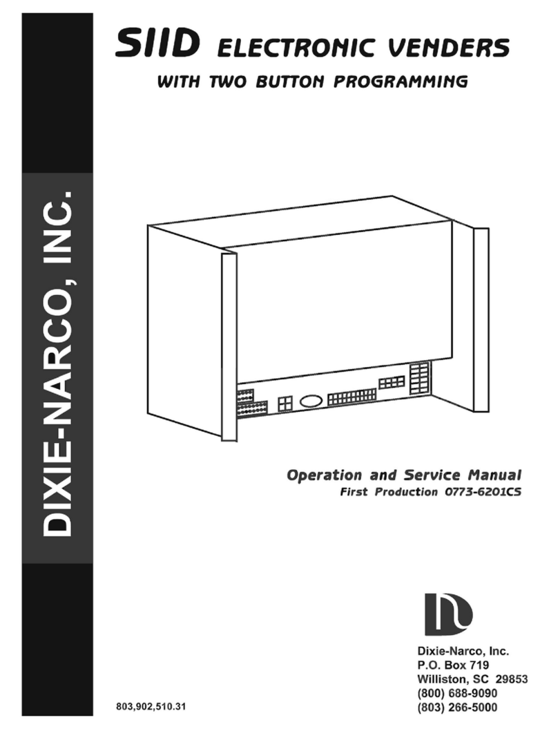 Dixie Narco SIID Operation manual