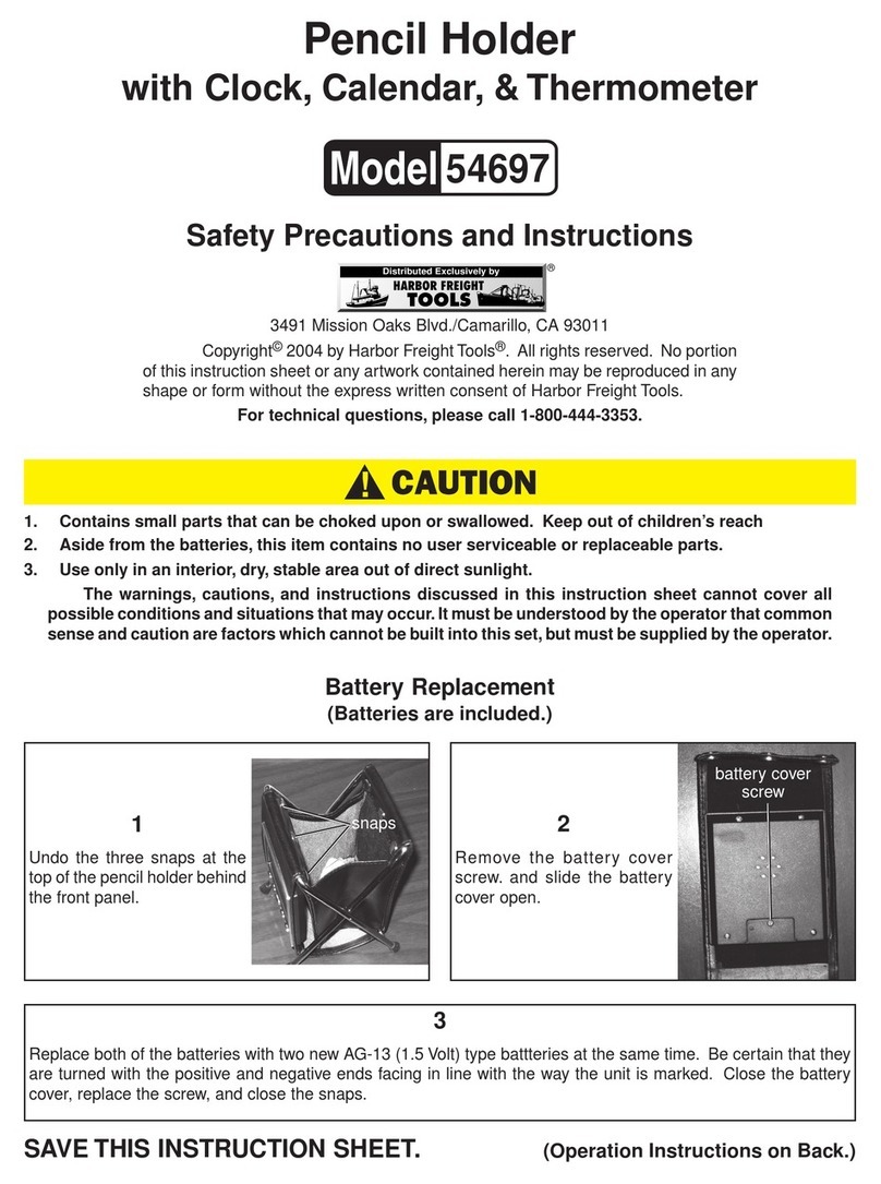 Harbor Freight Tools 54697 Installation instructions