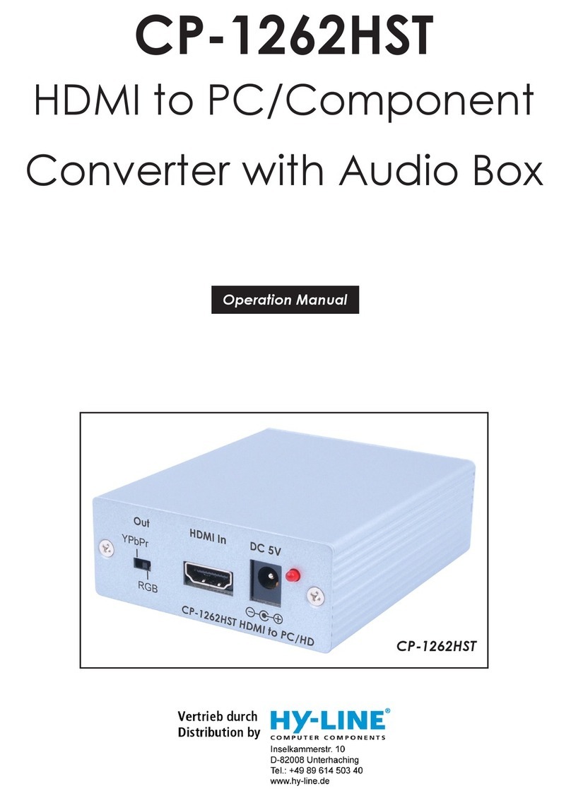 HY-LINE CP-1262HST Operation manual