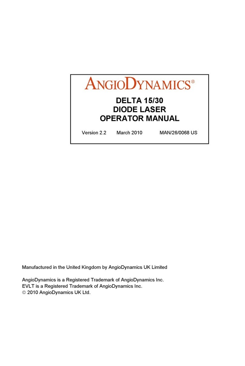 AngioDynamics DELTA 15 Operator's manual