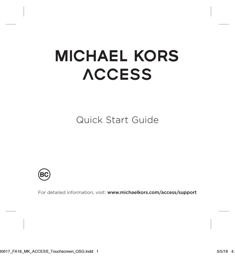 Michael Kors ACCESS quick start guide