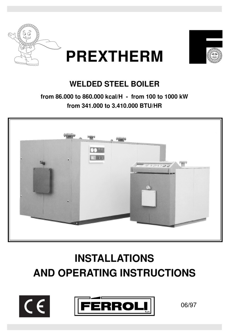 Ferroli PREXTHERM operating instructions Ferroli PREXTHERM operating instructions