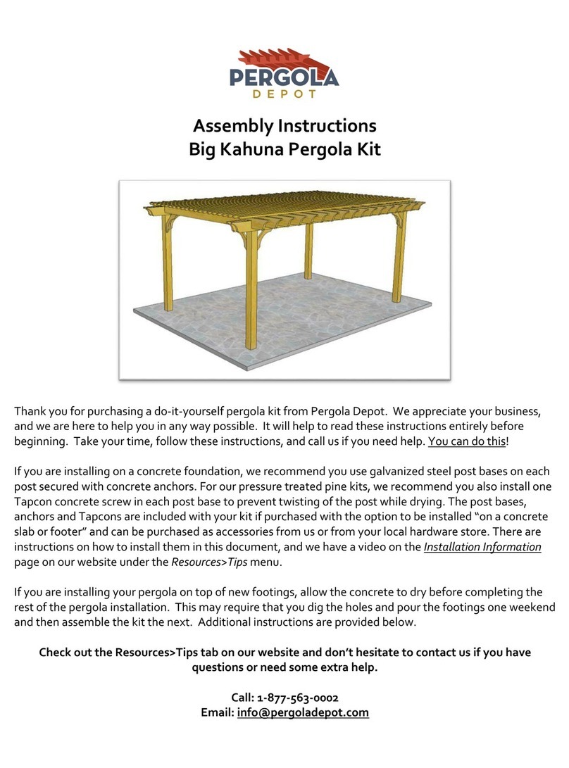 PERGOLA Big Kahuna Assembly instructions