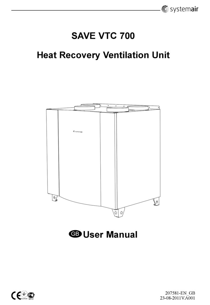System air SAVE VTC 700 User manual System air SAVE VTC 700 User manual