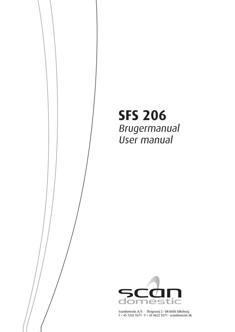 Scandomestic SFS 206 User manual
