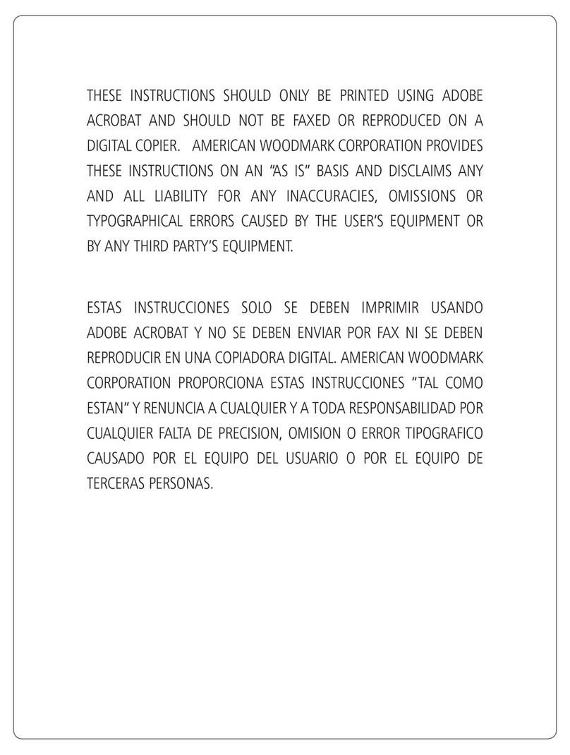 Allen + Roth WMCS User manual Allen + Roth WMCS User manual