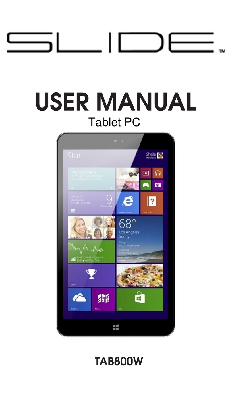 SLIDE TAB800W user manual