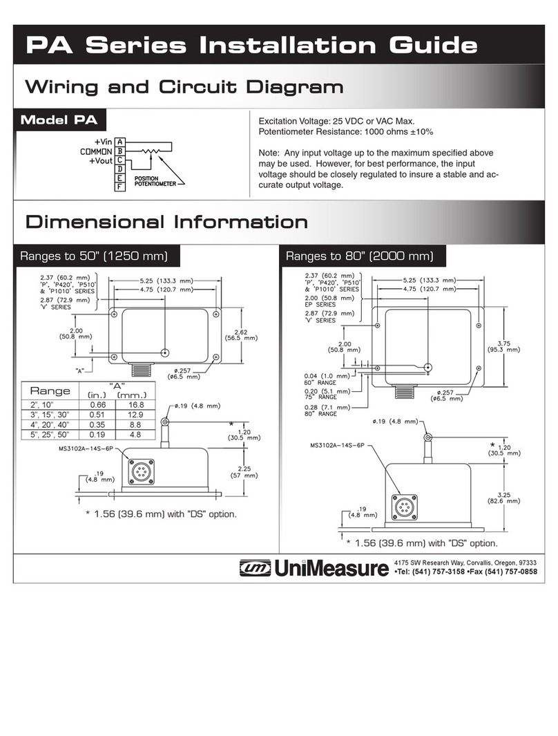 UniMeasure PA series installation guide