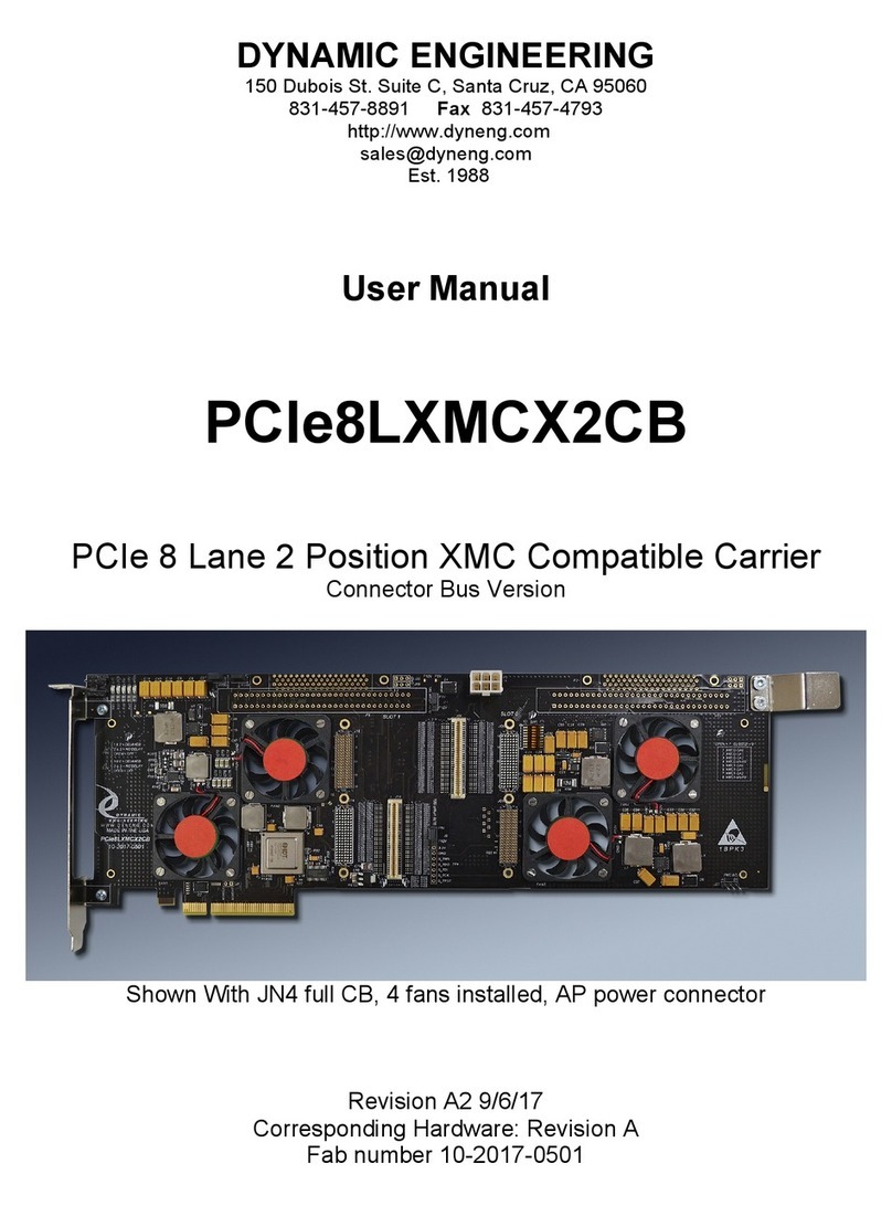 Dynamic Engineering PCIe8LXMCX2CB user manual