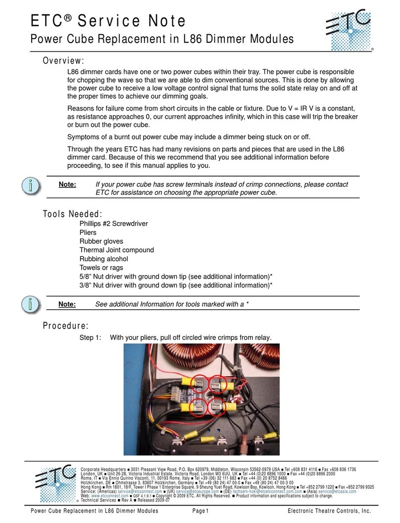 ETC L86 Quick start guide