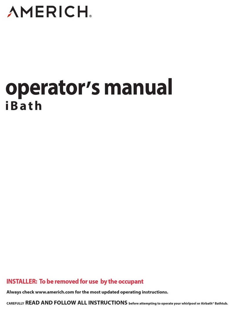 AMERICH iBath Operator's manual