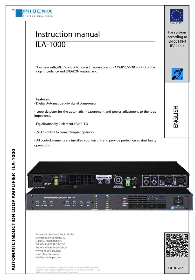 Phoenix ILA-1000 instruction manual