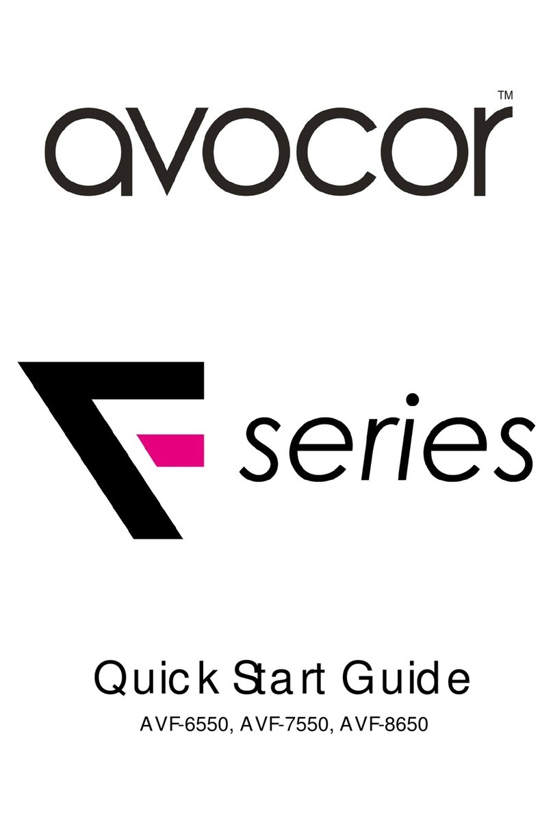 AVOCOR AVF-6550 User manual