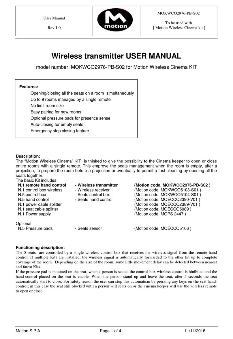 Motion MOKWCO2976-PB-S02 user manual Motion MOKWCO2976-PB-S02 user manual