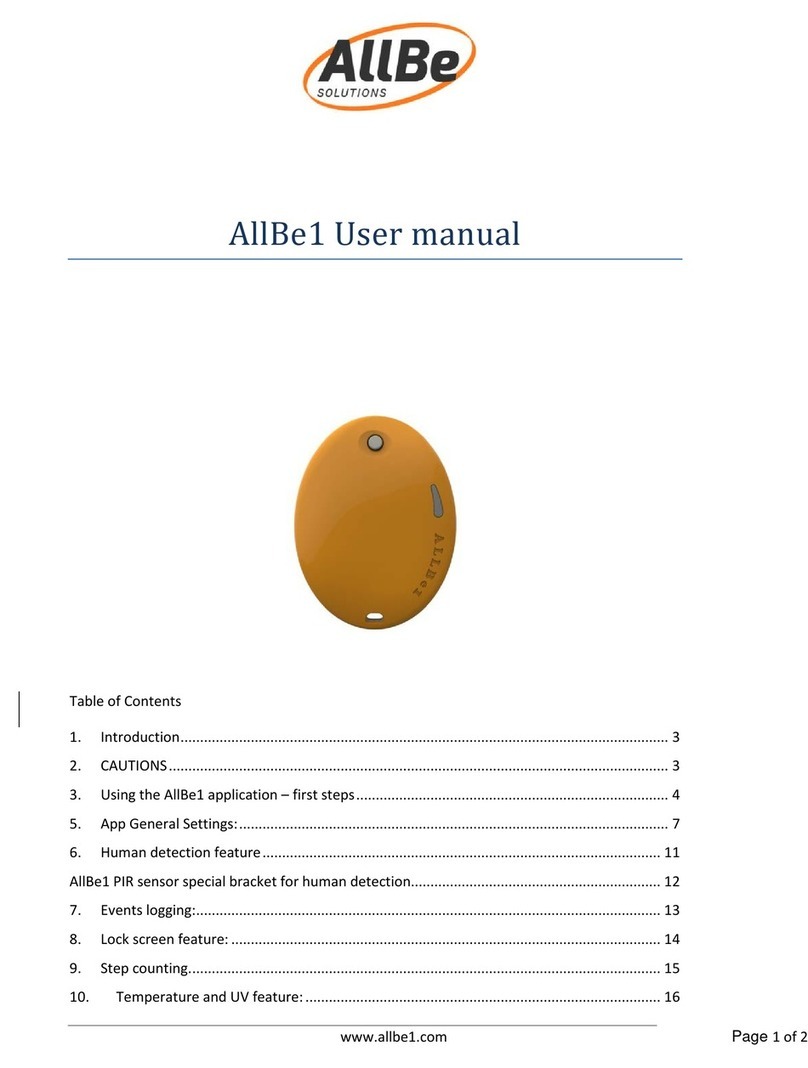 AllBe Solutions AllBe1 user manual
