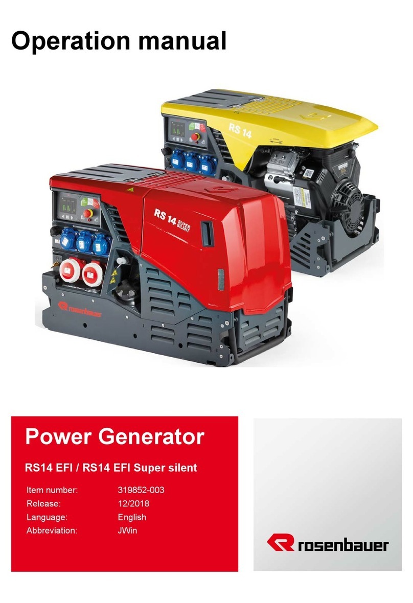 Rosenbauer RS 14 EFI SUPER SILENT EFI Operation manual