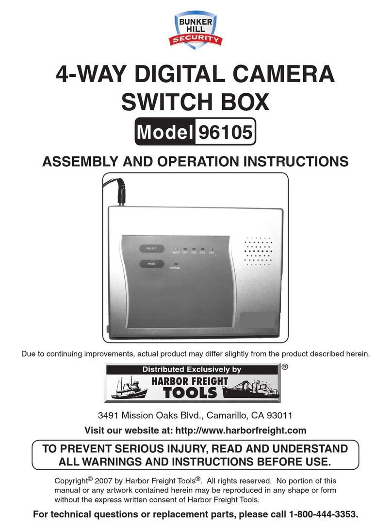 Bunker Hill Security 96105 Assembly and operation instructions