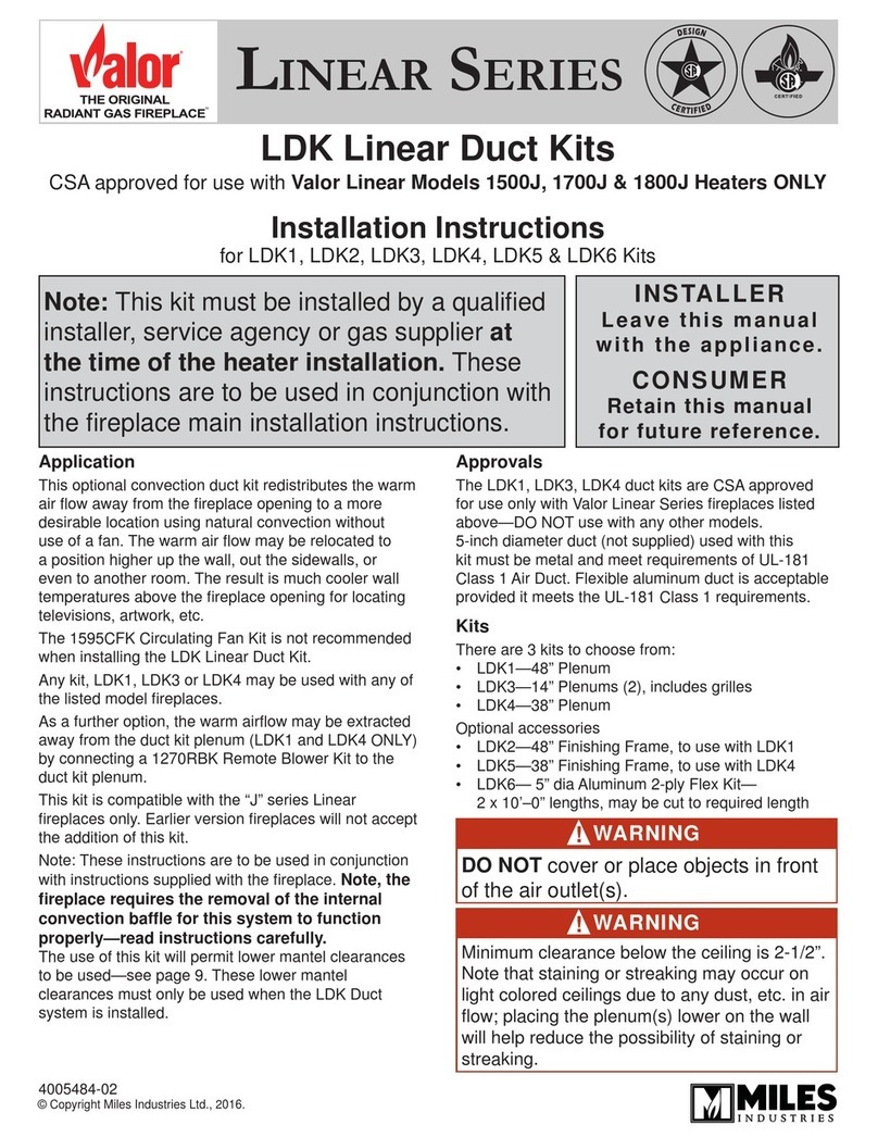 Valor LINEAR SERIES User manual