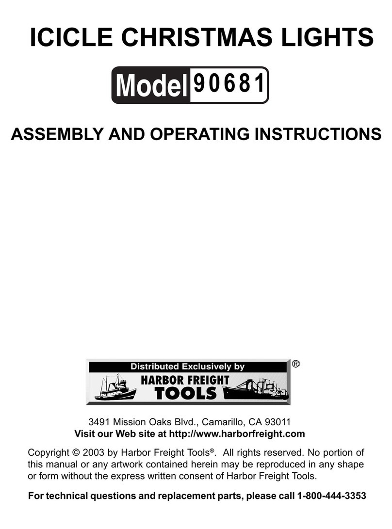 Harbor Freight Tools 90681 Assembly and operating instructions