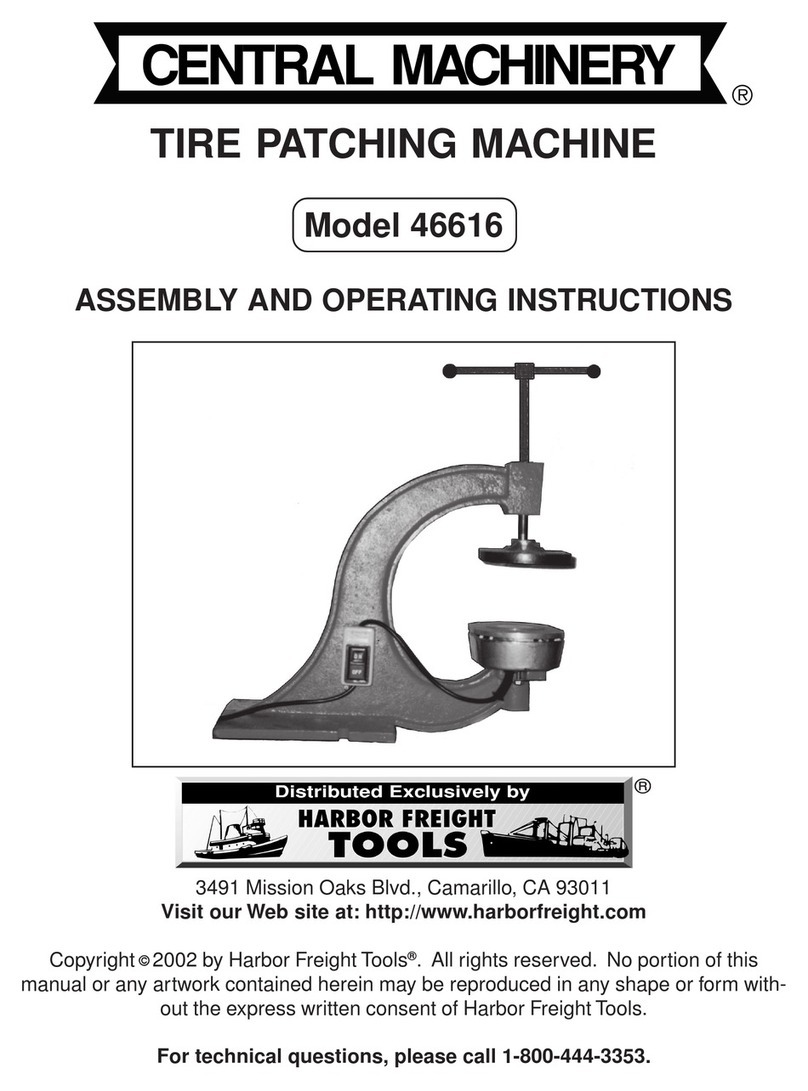 Central Machinery 46616 Assembly and operating instructions Central Machinery 46616 Assembly and operating instructions