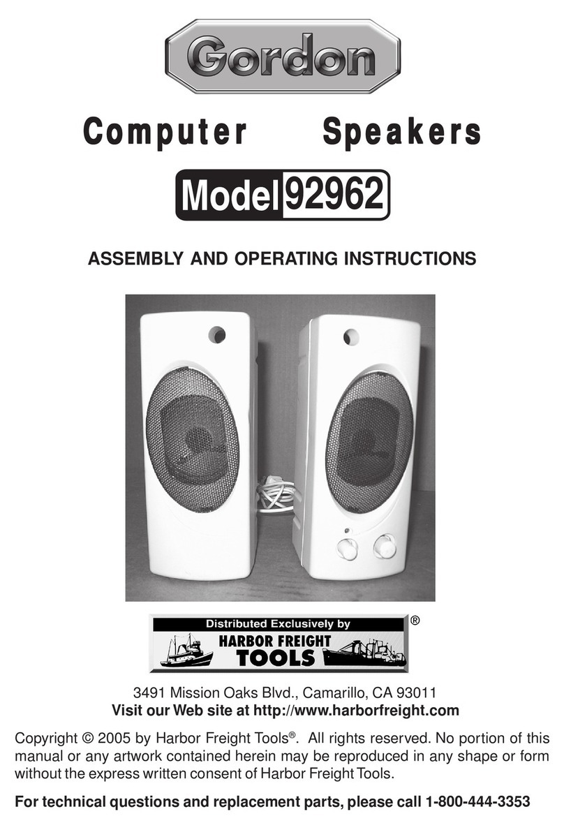 Gordon 92962 Assembly and operating instructions